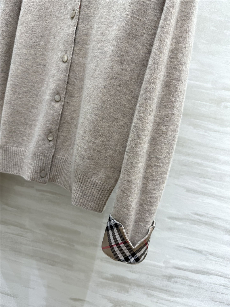 Bv*b*rry contrast plain cardigan in taupe