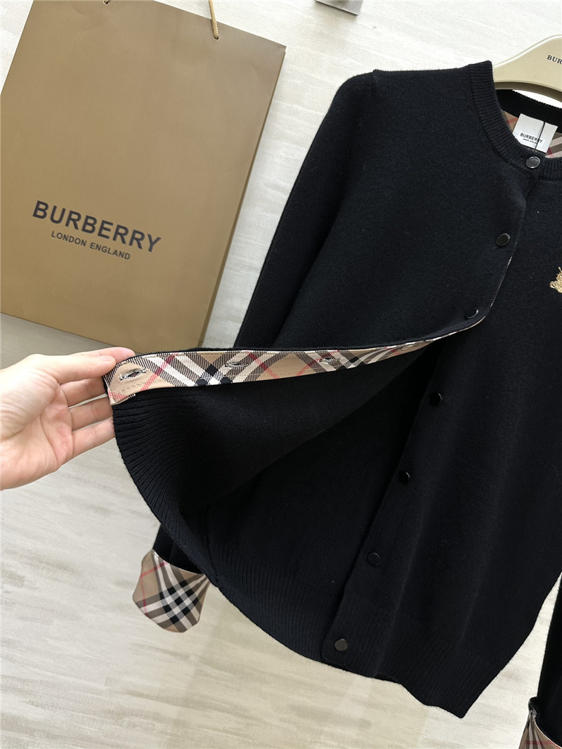 Bv*b*rry black contrast cardigan