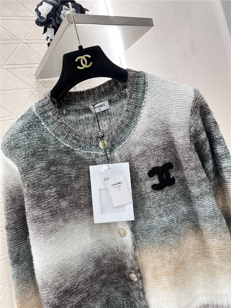 Ch**el gradient grey/white cardigan