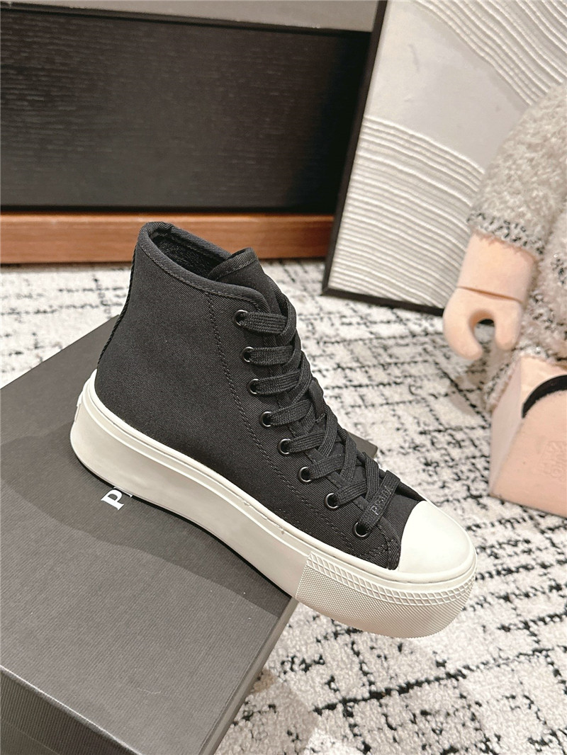Pra*a high-top canvas sneakers