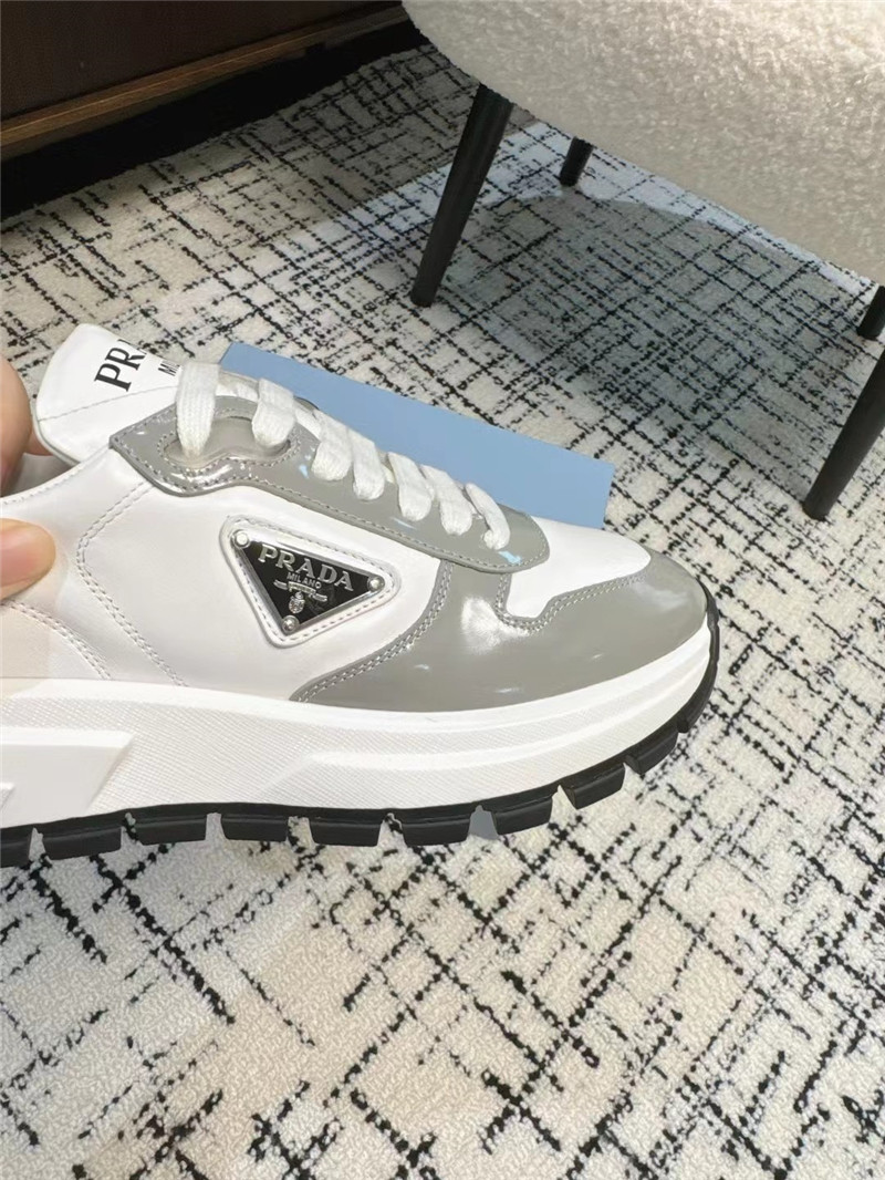 Pra*a prax 01 leather sneakers white gray