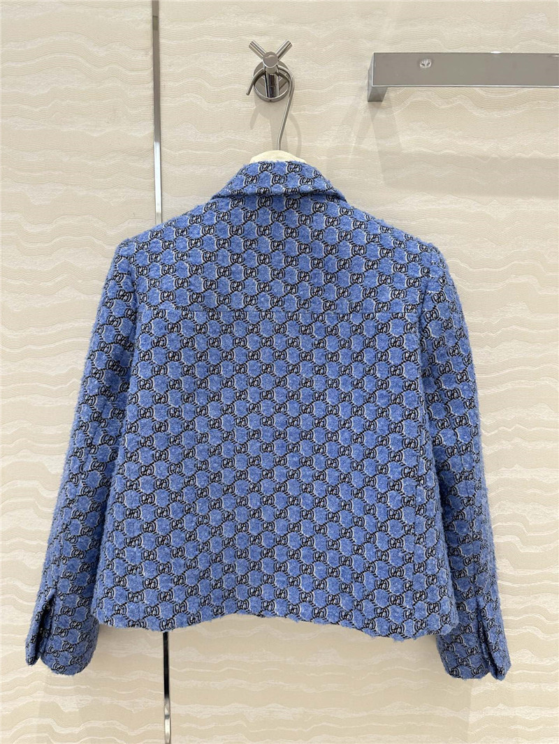 Gvc*1 wool tweed lapel jacket