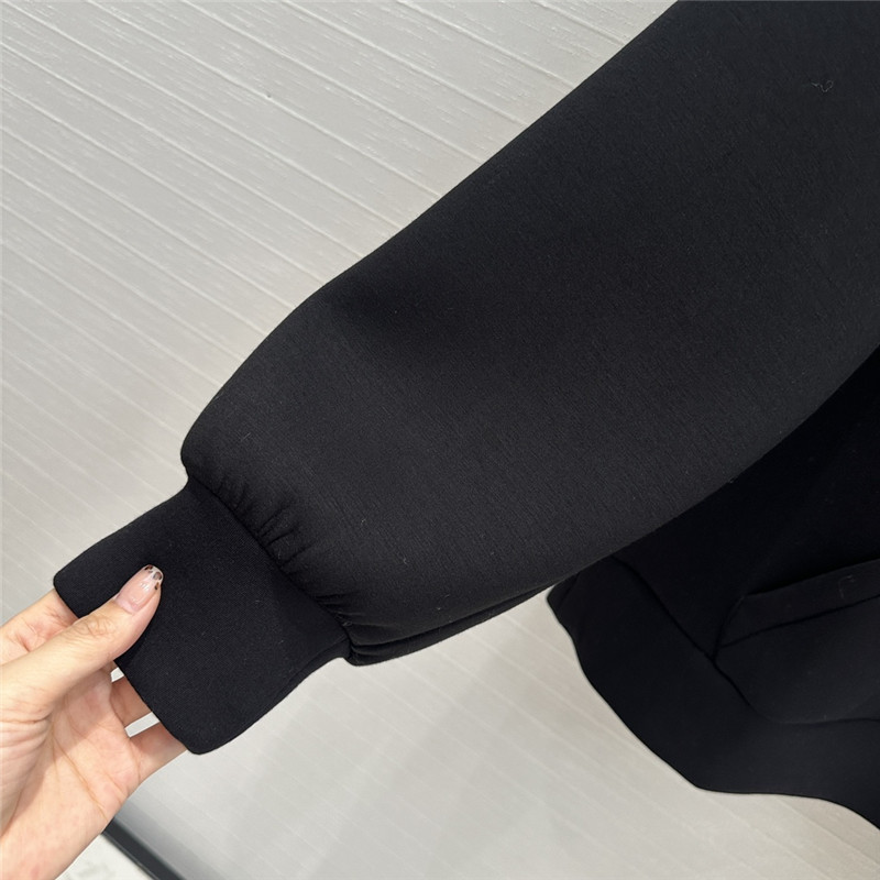 Gvc*1 embroidered stretch-jersey sweatshirt in black