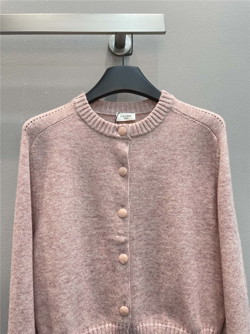 Ce1i*e shetland wool cardigan in pink