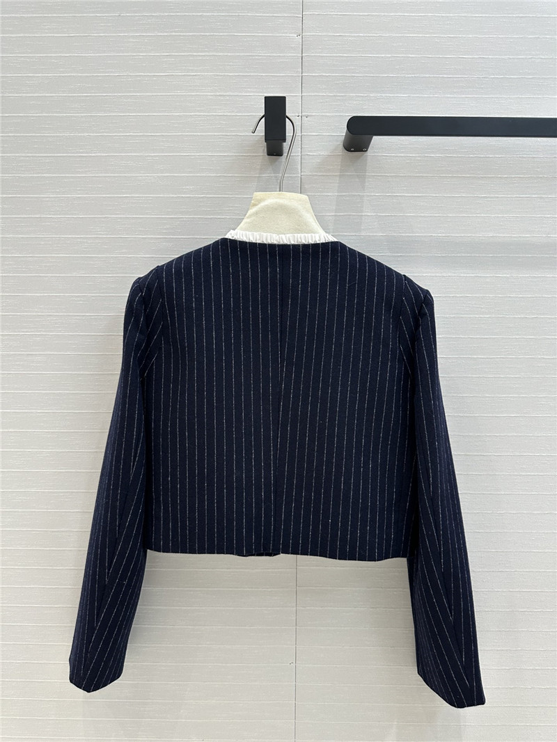 M1um1u vertical striped woolen suit