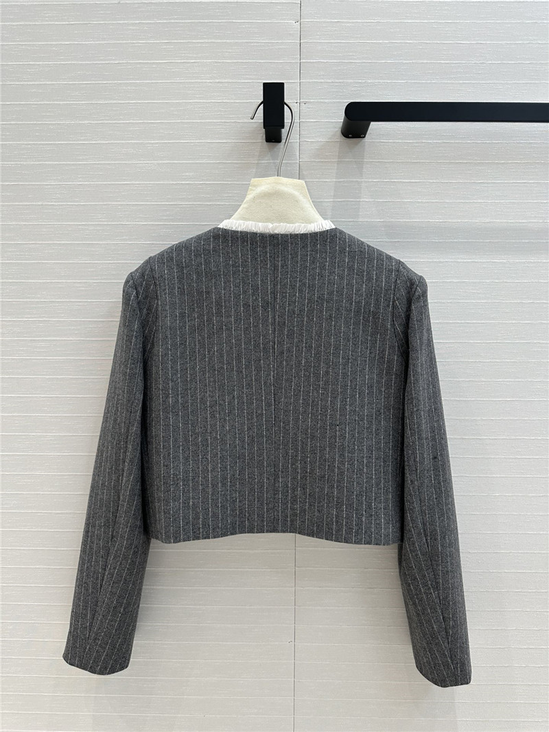 M1um1u vertical striped woolen suit