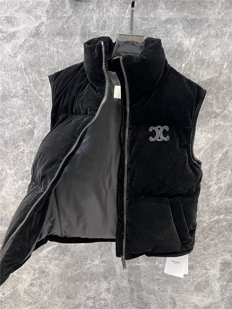 Ce1i*e velvet padded vest