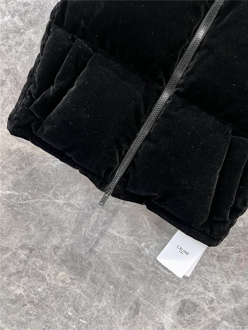 Ce1i*e velvet padded vest