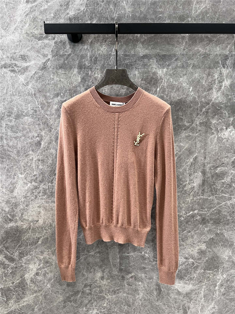 Y51 openwork cashmere sweater beige