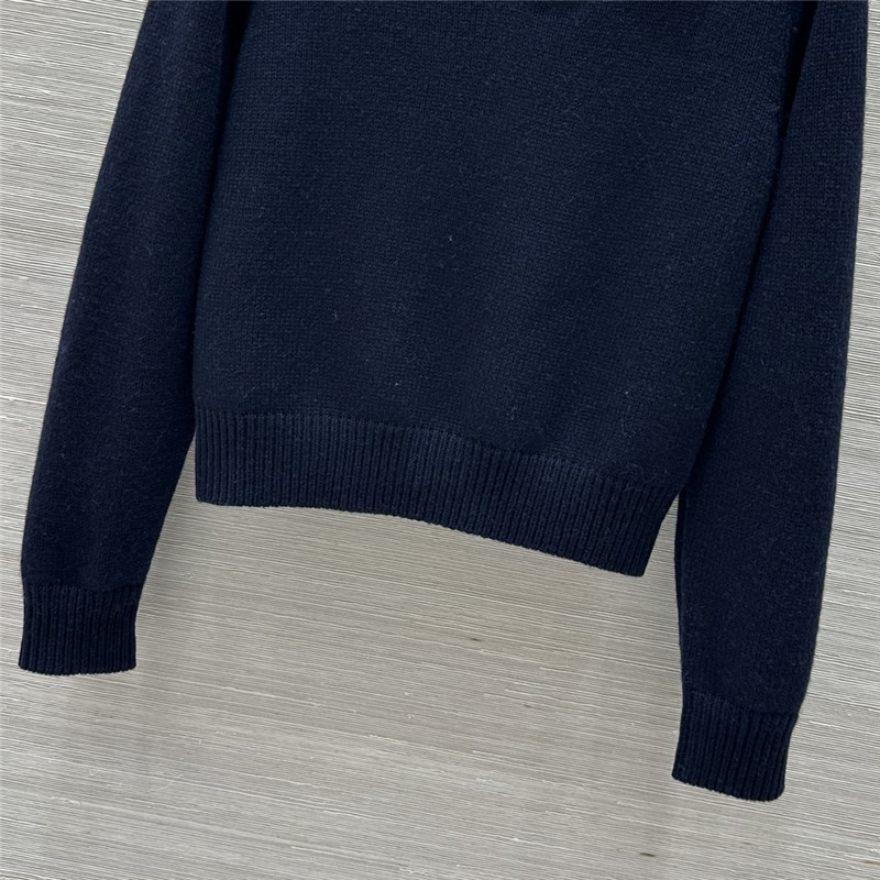 D10ralps wool knit sweater navy