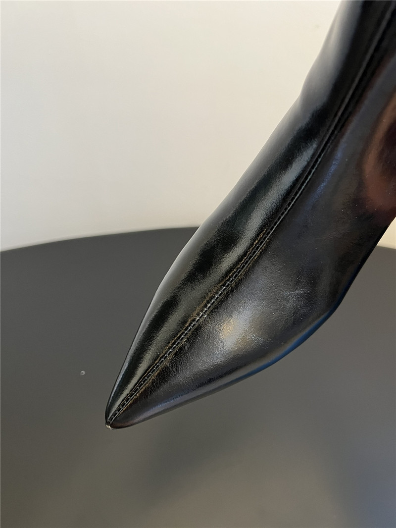Jil Sander Black Calfskin Heel Boots