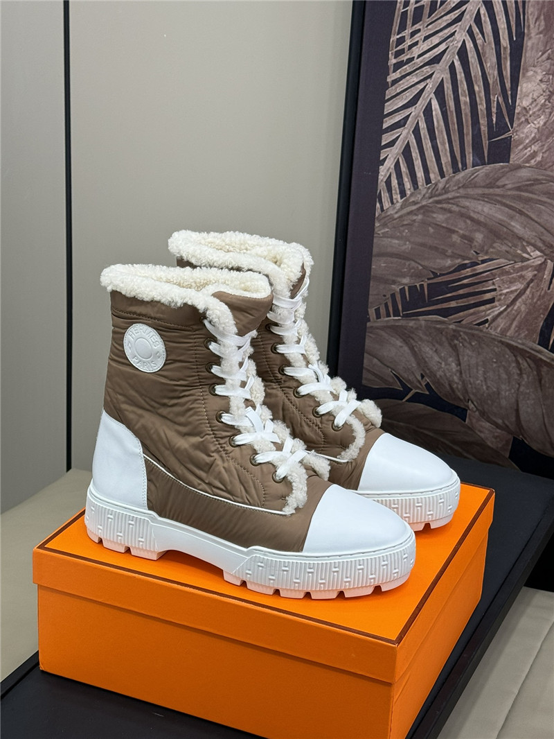 H**me5 brown fresh snow boots