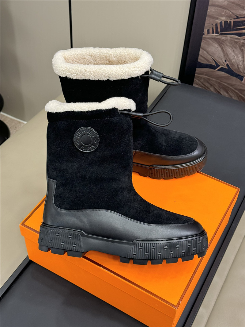 H**me5 journey black suede ankle boots