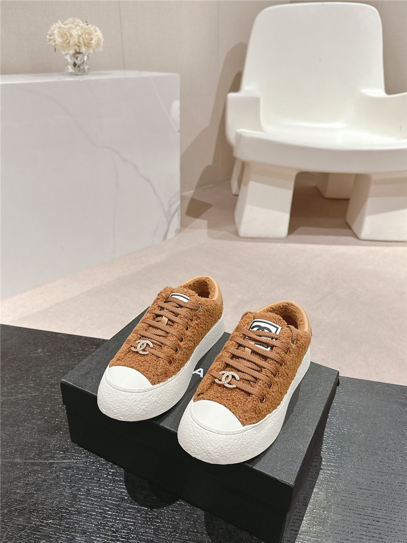 Ch**el wool low top sneakers brown