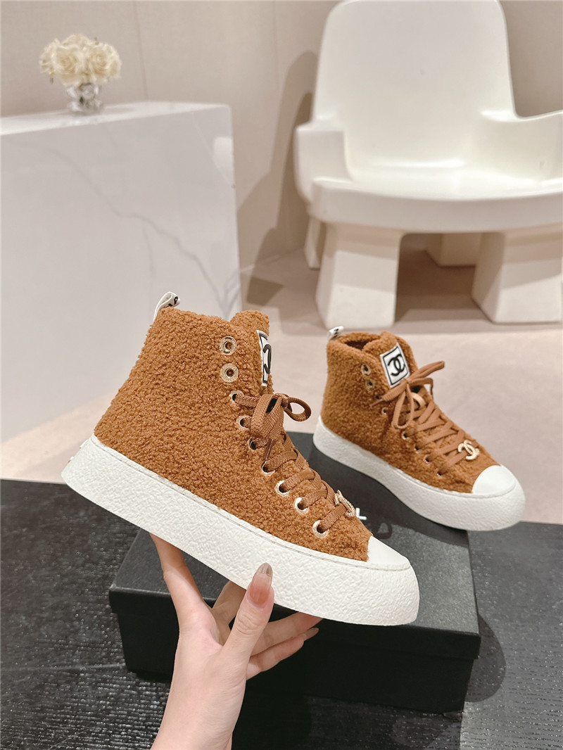 Ch**el high top sneakers brown