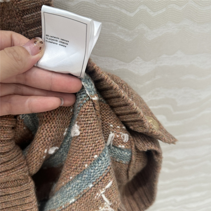 Ch**el striped cashmere knitted vest