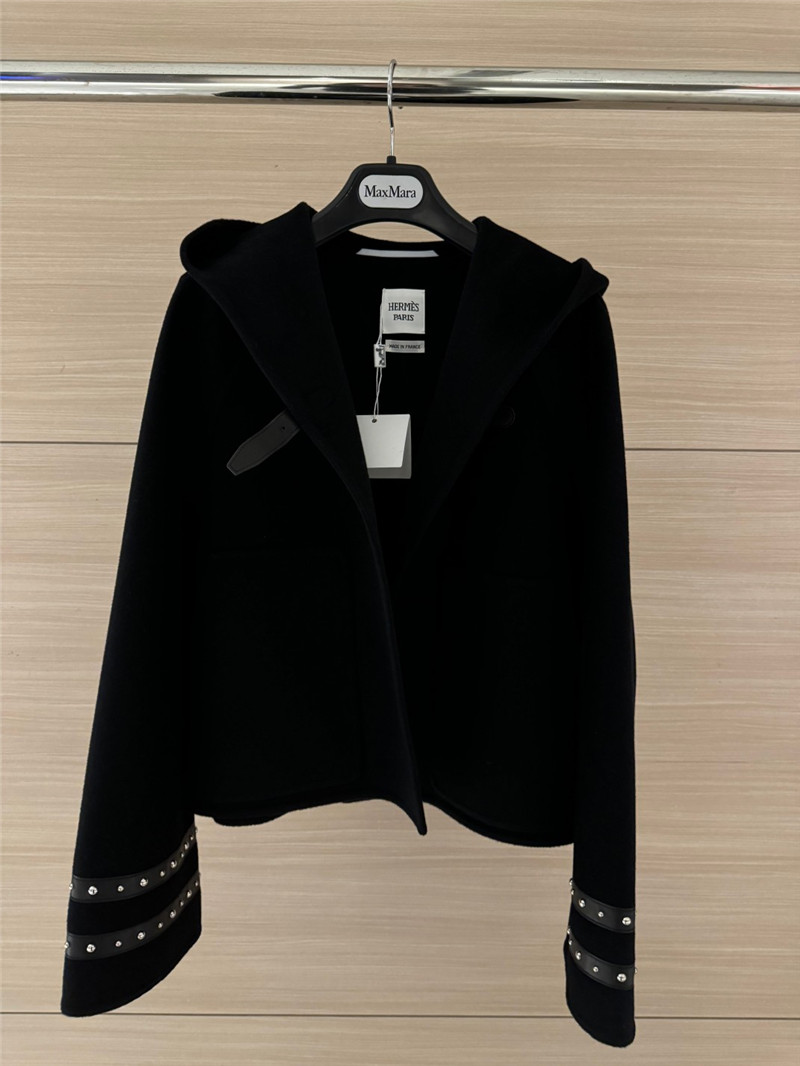 H**me5 cashmere hooded coat