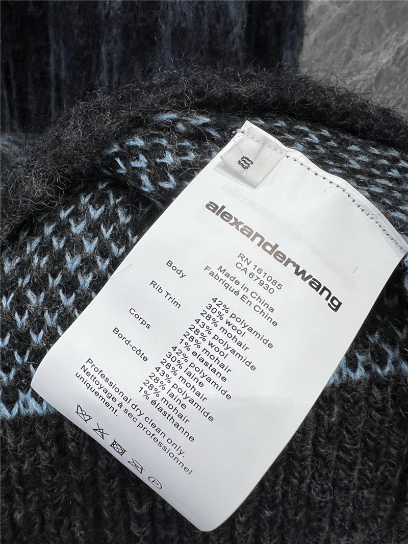 A1exa*der wang mohair plaid sweater