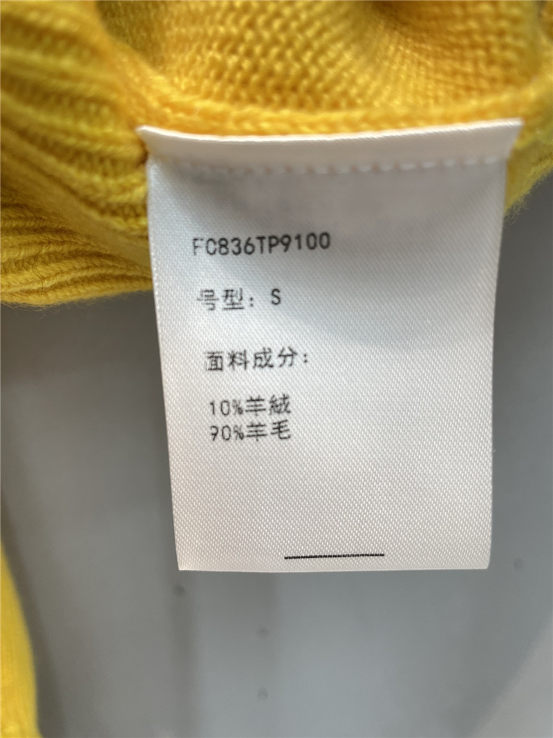 Ch**el sequin embroidered wool sweater in yellow
