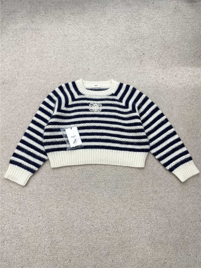 Ce1i*e marinière mohair and silk sweater