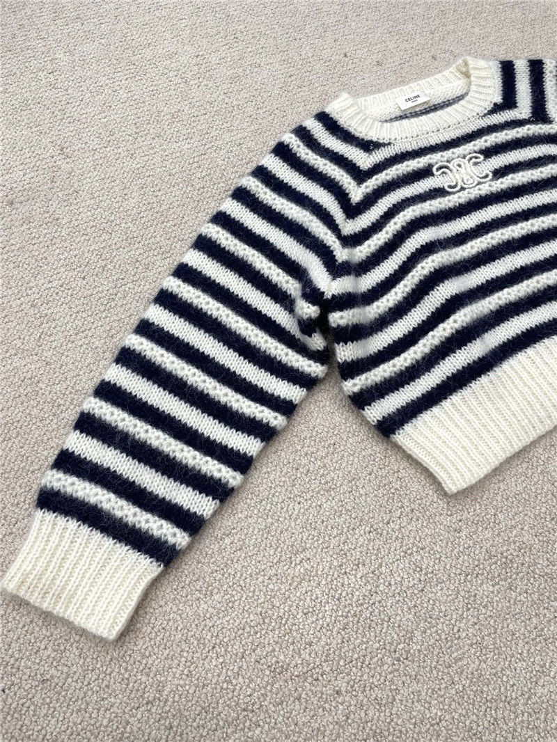 Ce1i*e marinière mohair and silk sweater