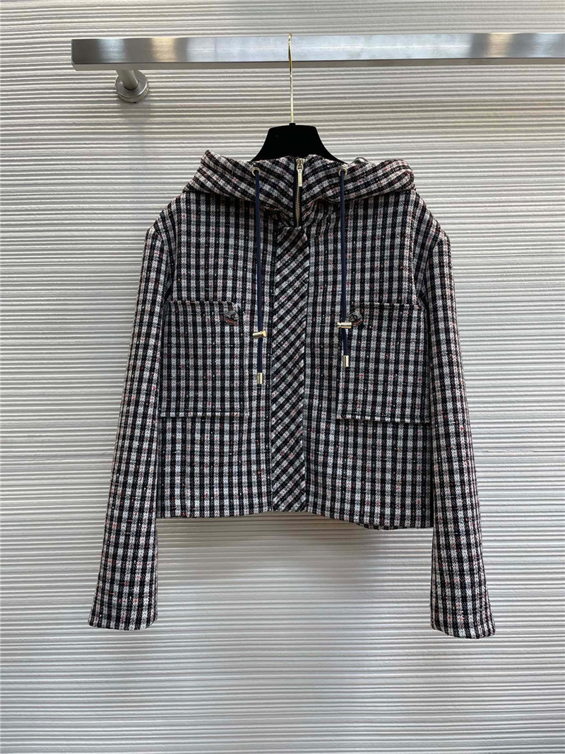 Ch**el hooded cotton jacket
