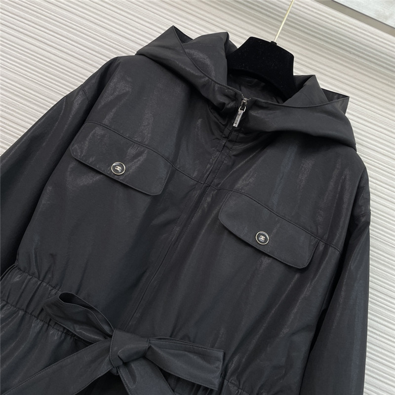 Ch**el hooded cotton jacket