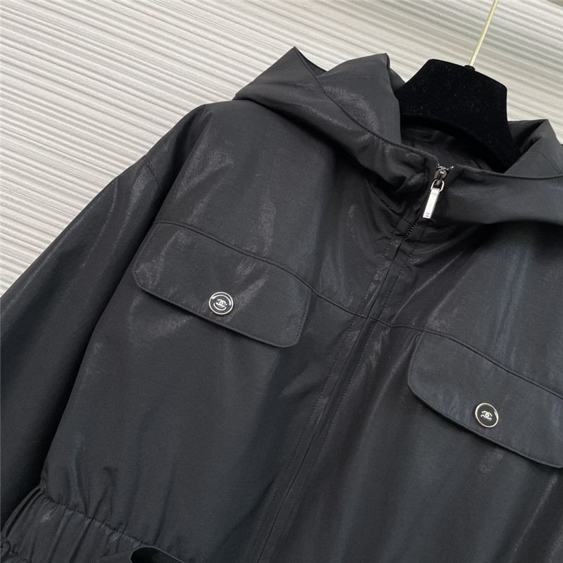 Ch**el hooded cotton jacket