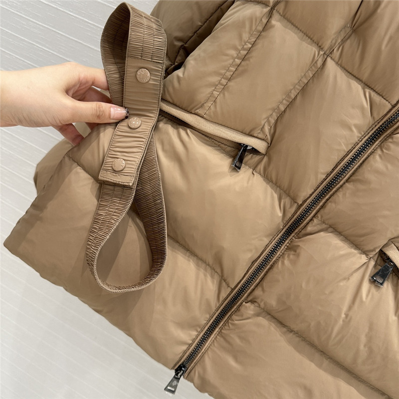 Moncler short hooded down jacket