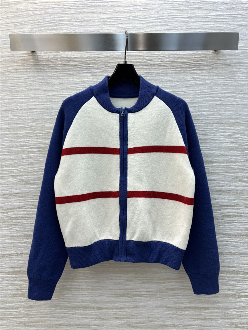 D10ralps wool knit bomber jacket