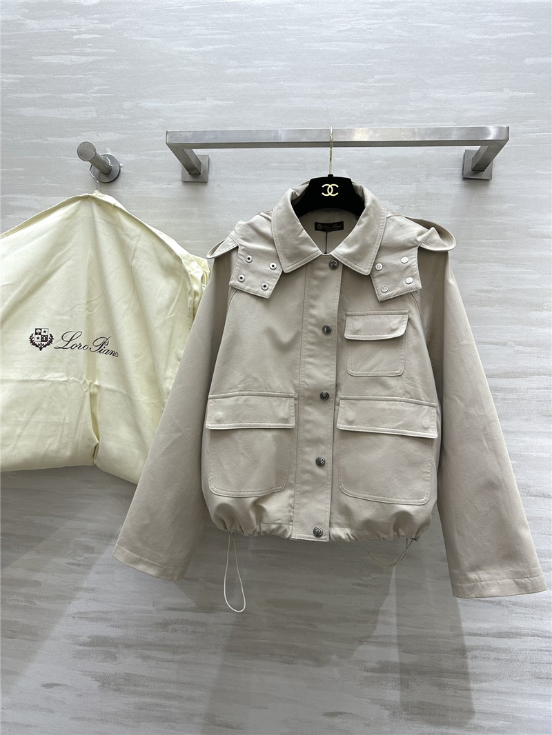 L0r0 P1ana hooded trench coat