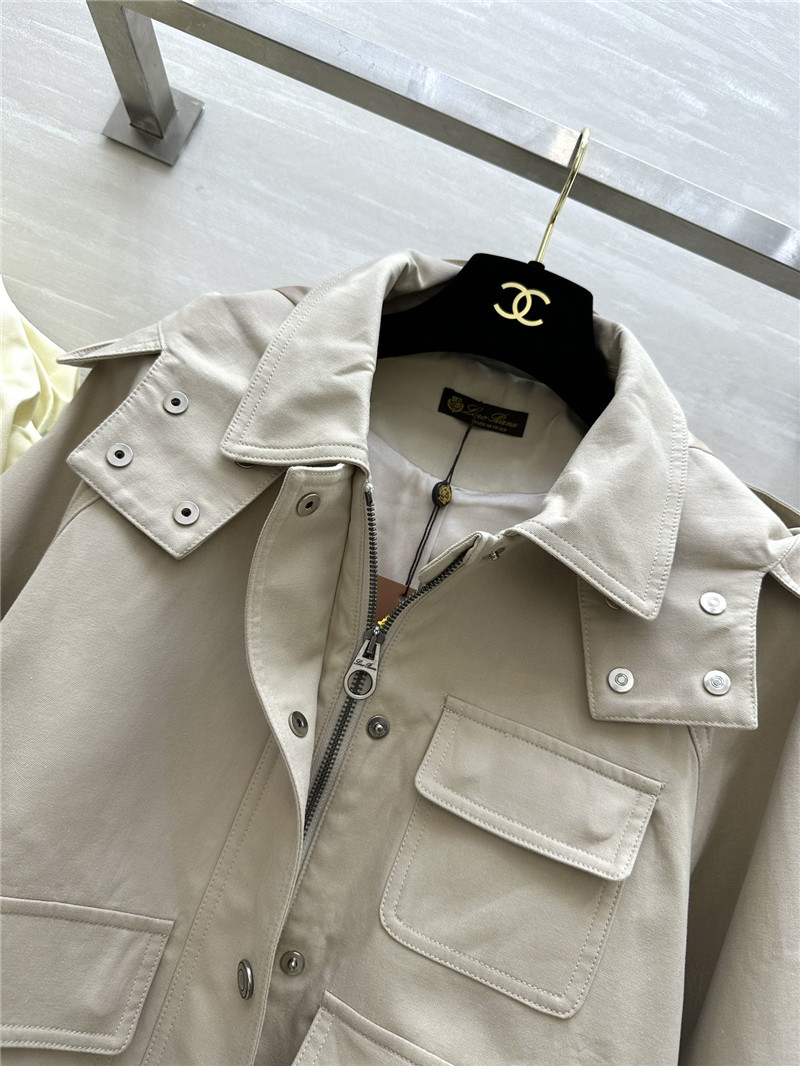 L0r0 P1ana hooded trench coat