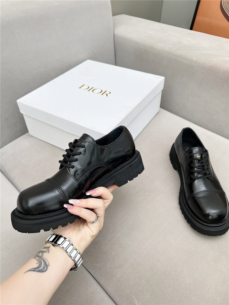 D10r carlo derby black calfskin shoes