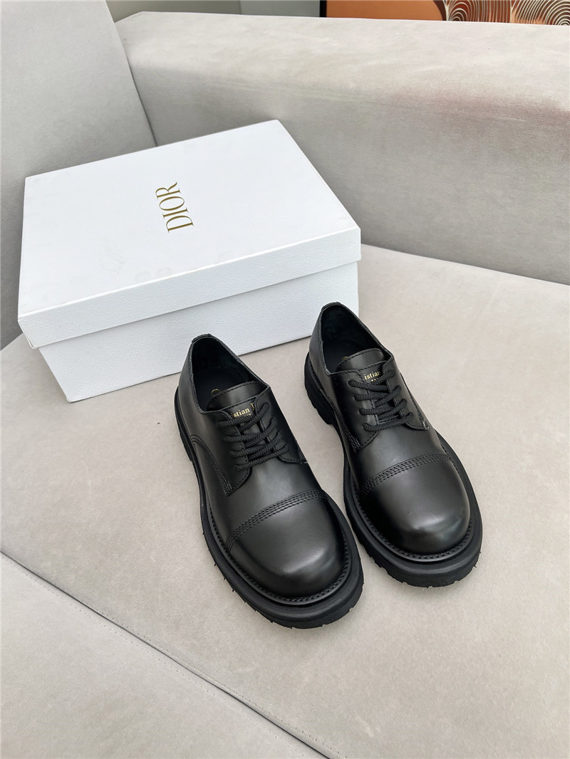 D10r carlo derby black smooth leather shoes