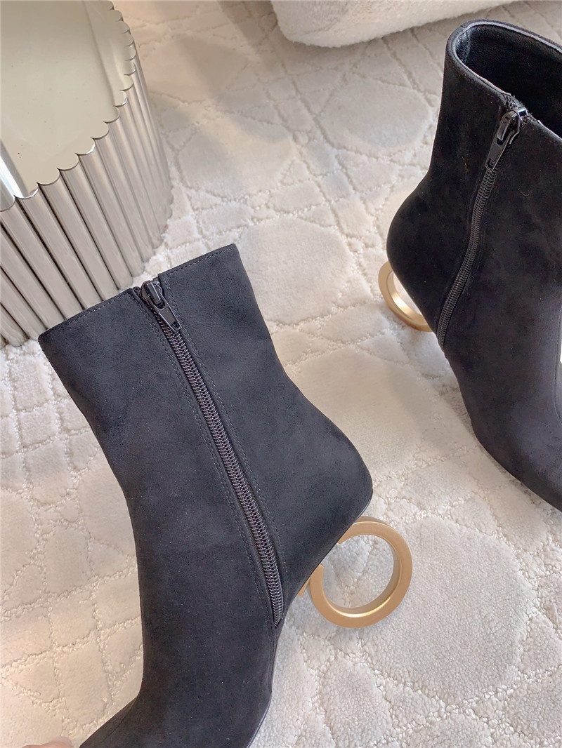 Ferragamo Suede Elina Ankle Boots