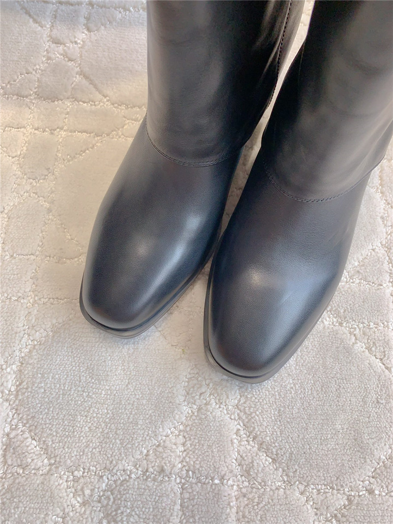 F**di leather knee-high boots