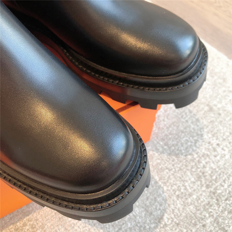 H**me5 jaimy black calfskin ankle boots