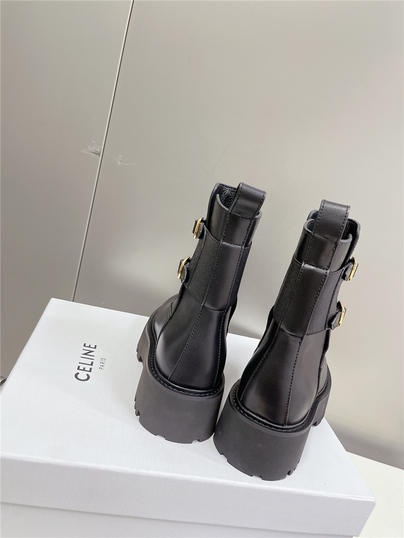 Ce1i*e margaret double buckle ankle boots