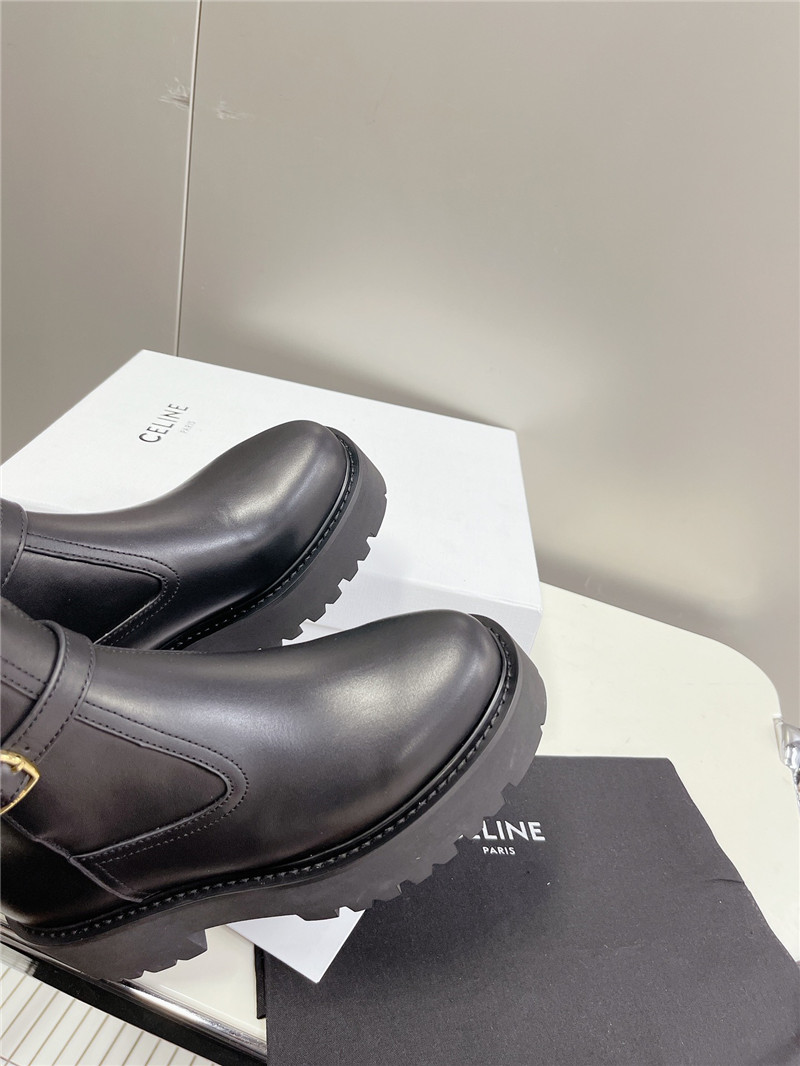 Ce1i*e margaret double buckle ankle boots