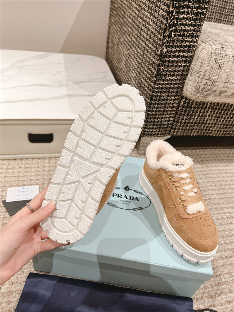 Pra*a suede winter platform sneakers