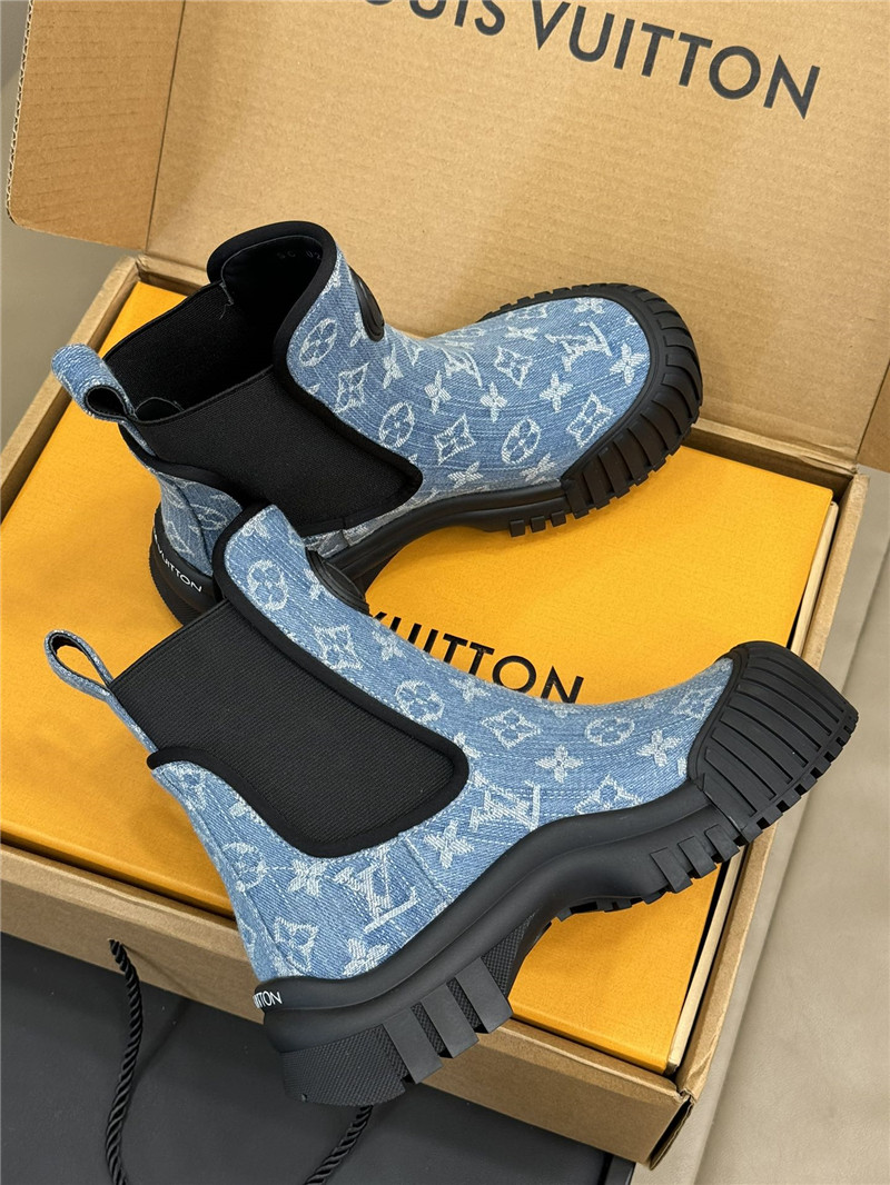 l0vis Vvtt0n denim ruby flat ankle boots