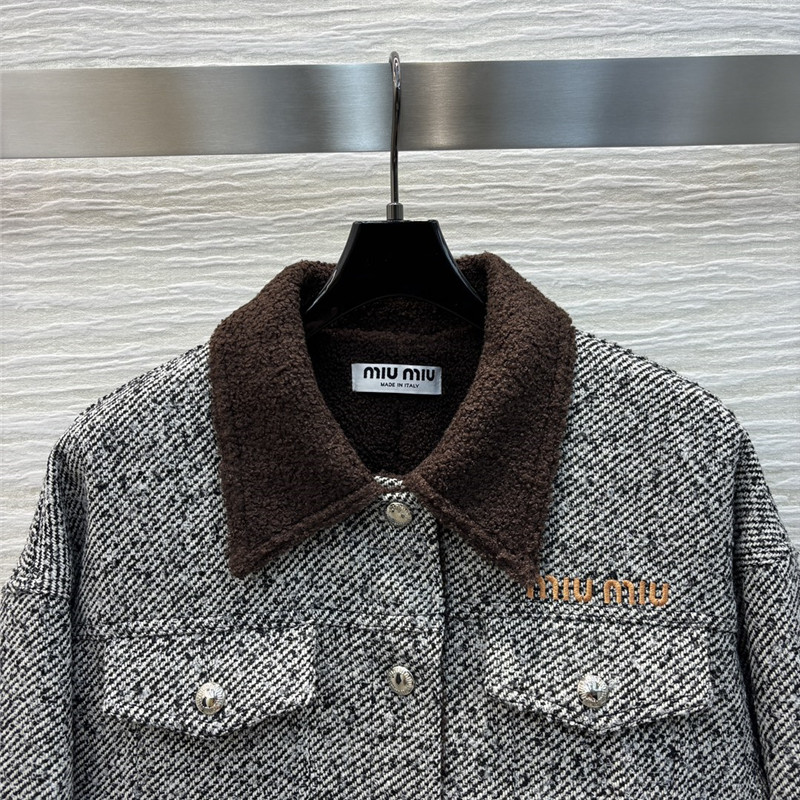 M1um1u herringbone jacket