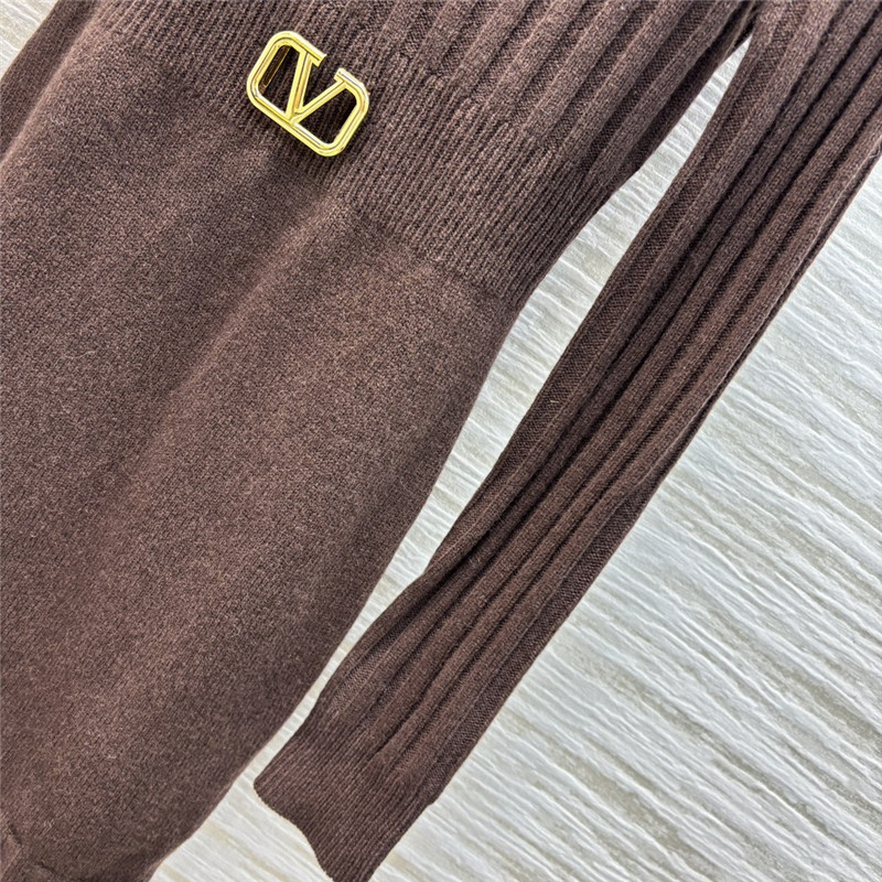 Va1e*ntin0 vertical striped knit dress