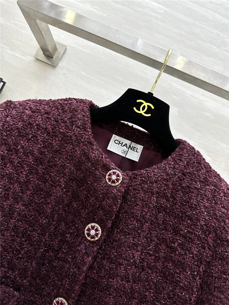 Ch**el woven soft tweed coat