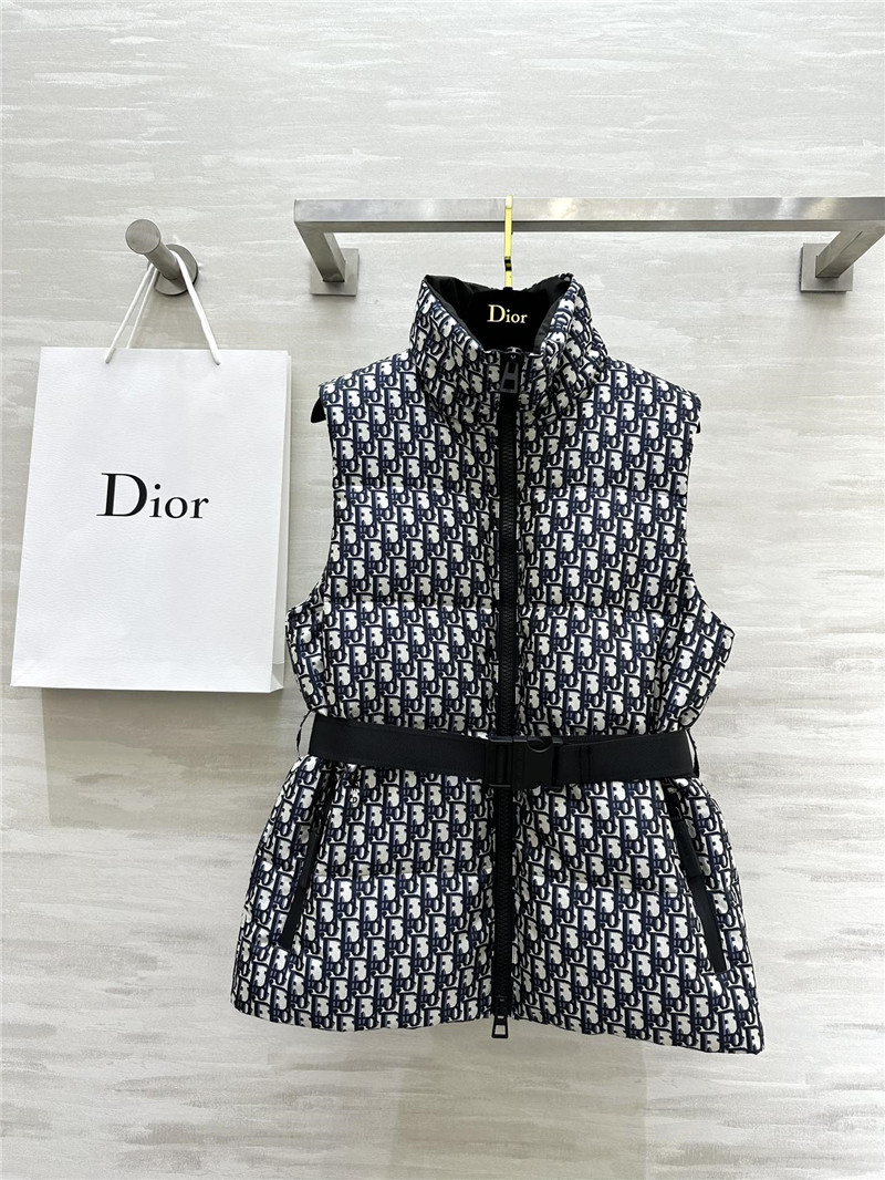 D10r stand collar jacket down vest