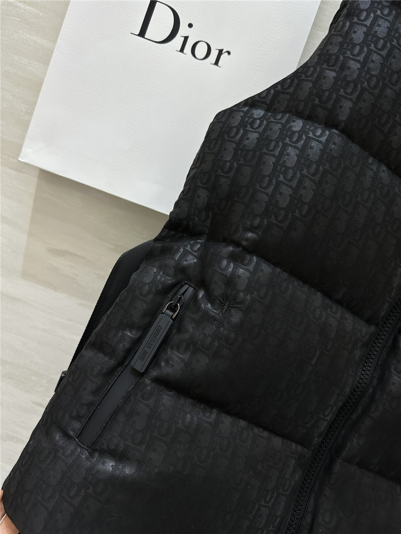 D10r stand collar jacket down vest