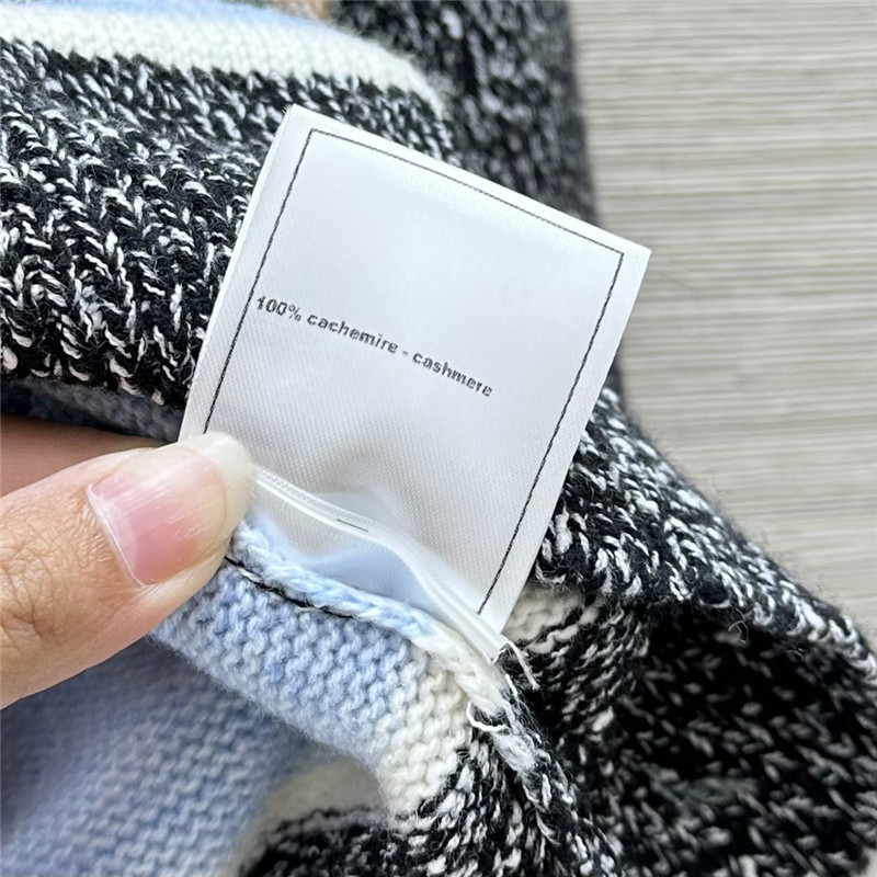 Ch**el jacquard blend cashmere sweater