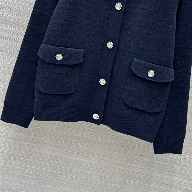 Ch**el hooded knitted jacket