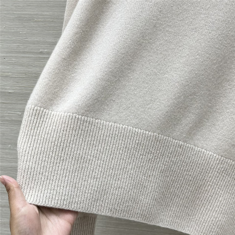 LV Pin Cashmere Sweater Off-White