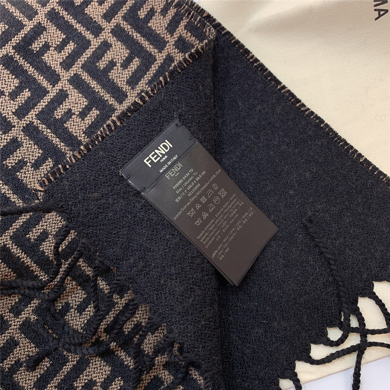 F**di double-sided small f scarf